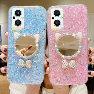 เคส OPPO Reno 8Z 5G เคส OPPO Reno 8 7z 6Z 7Z 5G OPPO A57 A77S A77 5G เคสโทรศัพท์ซิลิโคน แบบนิ่ม ลายกากเพชร ดาว อวกาศ หรูหรา สําหรับ