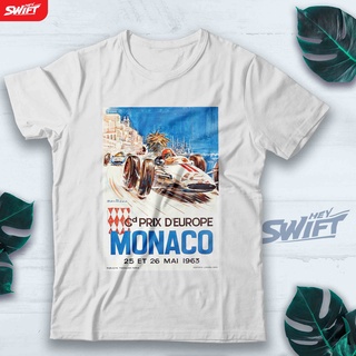 [S-5XL]เสื้อยืด พิมพ์ลาย Monaco Grand Prix Racing F1 1963 สําหรับผู้ชาย