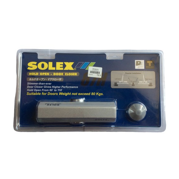 โช๊คอัพประตู โช็คประตู SOLEX 87H *แบบตั้งค้างได้* สีเงินและสีน้ำตาล รับน้ำหนักได้ 60-80 kg ตู้ โช๊คอ