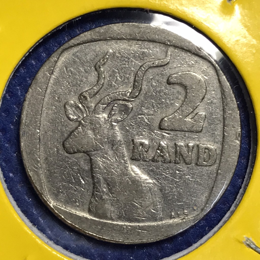 No.13834 ปี1989 South Africa 2 Rand ของแท้ เหรียญสะสม เหรียญต่างประเทศ เหรียญเก่า หายาก ราคาถูก