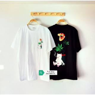 📌📌📌เสื้อยืดลายแมว⚡Ripndip⚡by Air drop (งานไทย) มีสีขาวสีดำ👉 ใส่ได้ทั้งผู้ชายผู้หญิง👍