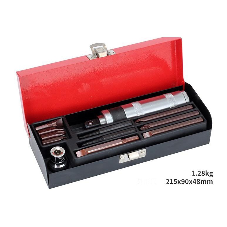 (ลด100.- CODE: BAXU)ไขควงตอกกระแทก keycon 12 ชิ้น  (ดอกยาว) ขนาดแกน 4 หุน (1/2″)