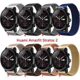 สายนาฬิกาข้อมือสเตนเลส สําหรับ Huami Amazfit Stratos 2