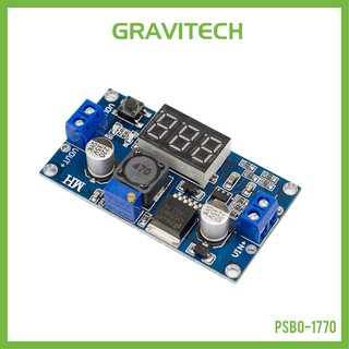 [Gravitechthai]Adjustable 3A DC Step-Down (Buck) Regulator with Display