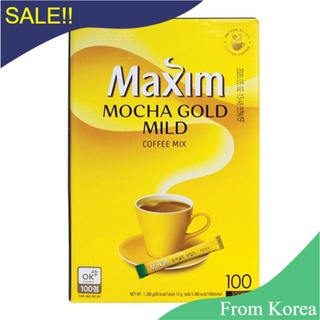 &gt;&gt;พร้อมส่งจากไทย&gt;&gt;กาแฟมอคค่า 3 in 1 กาแฟเกาหลี / 100 ซอง  /  Maxim Mocha Gold 맥심모카골드  1200g