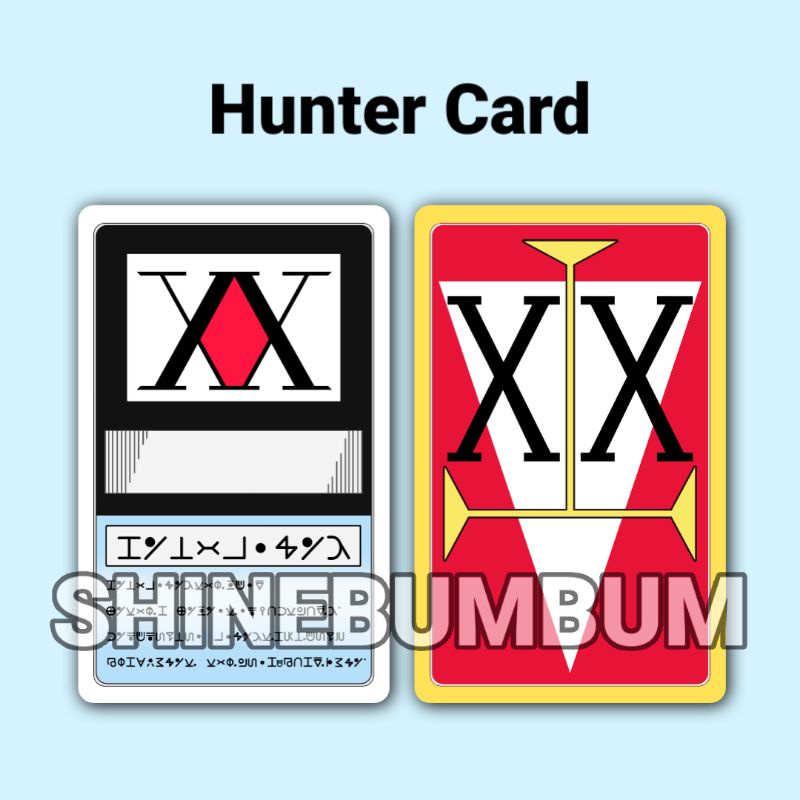 การ์ดใบอนุญาต Hunter X Hunter (PVC)