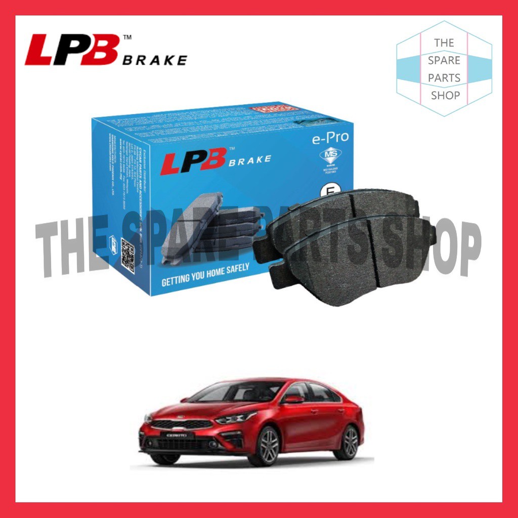 KIA CERATO K3 2.0 2013~ ผ้าเบรคหน้า LPB (A18750)