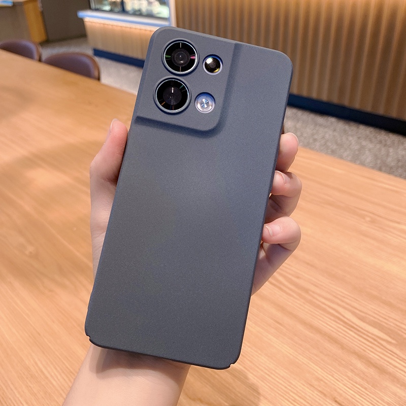 Oppo Reno 8 Reno8 Pro 5G เคสแข็ง PC ด้านหลังทราย บาง เคสโทรศัพท์ - รูปที่ 4