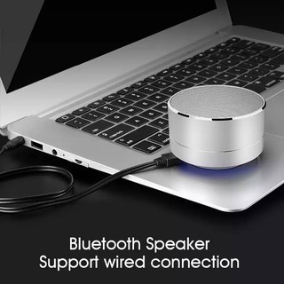 ลําโพง bluetooth โลหะผสมที่มีคุณภาพ  การ์ดยูเอสบี เสียงไร้สาย 🎁🎁สินค้าพร้อมส่งจ้า🙏🙏🙏