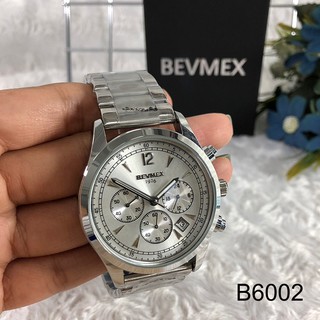 นาฬิกา BEVMEX นาฬิกาผู้ชาย สายสแตนเลส B6002