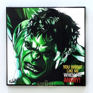 Hulk #1 ฮัค Avengers อเวนเจอร์​ Marvel Super Hero รูปภาพ​ติด​ผนัง​ pop art Marvel กรอบรูป แต่งบ้าน ของขวัญ โปสเตอร์