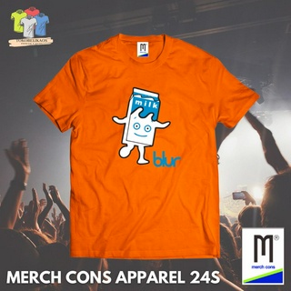 Omd144 | เสื้อยืด พิมพ์ลาย BAND BLUR MILK TAG MERCHCONS APPAREL | ขนาดด้านนอก