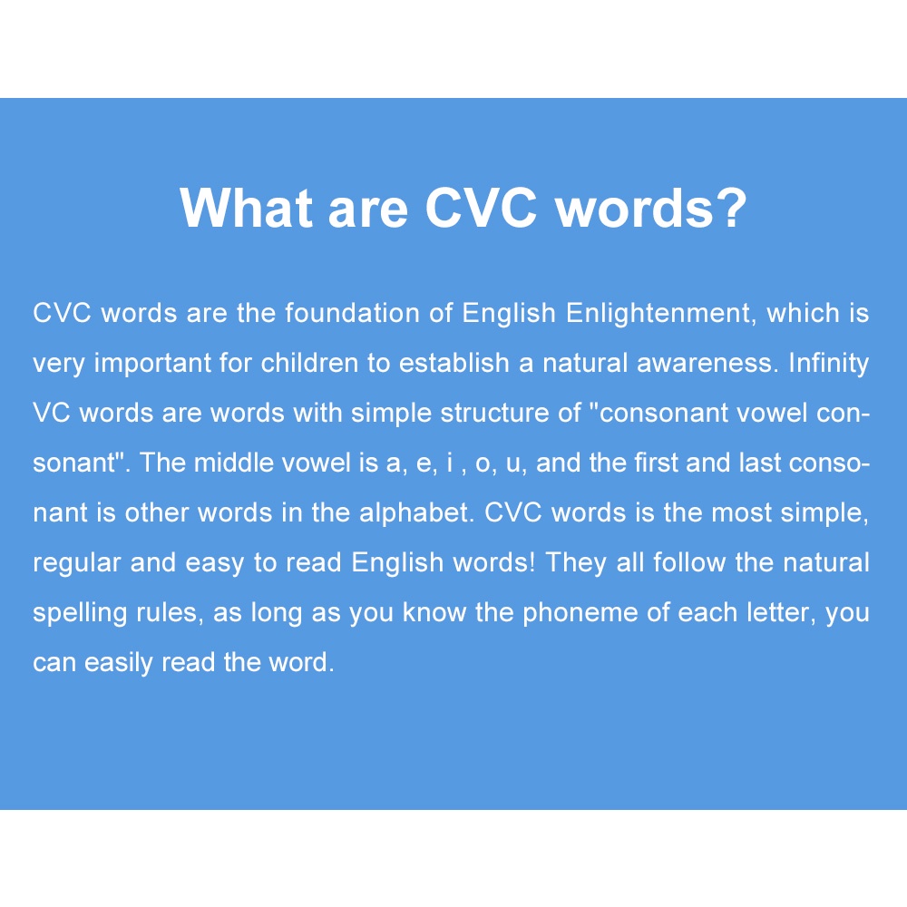 131 Cards Phonics CVC Words Flashcards Sight Word Flash รูปที่ 7