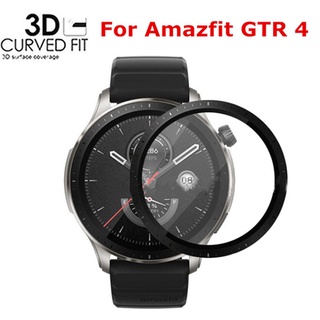 ฟิล์มกันรอยหน้าจอโค้ง 3D สําหรับ Huami Amazfit GTR 4 Smart Watch Full Cover HD สําหรับ Amazfit GTR4 Cover