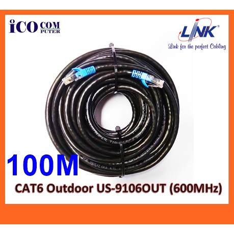 สายแลน(ภายนอกอาคาร) Outdoor Cat6 Link แท้ สำเร็จรูปพร้อมใช้งาน ยาว 100 เมตร  | Shopee Thailand