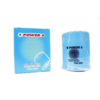 POWER-S ไส้กรองนํ้ามันเครื่องยนต์ HONDA CITY, CIVIC, ACCORD รหัสอะไหล่แท้ 15400-PR3-505 (รหัสอะไหล่ PSO-505-S)