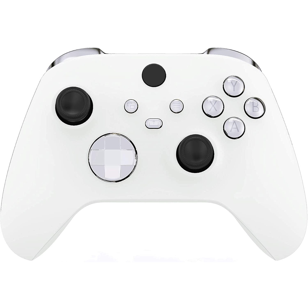 โครเมี่ยมชุดปุ่มโลหะ Lb Rb Lt Rt ทริกเกอร์ทริกเกอร์ Abxy D-Pad จอยสติ๊กสําหรับ Xbox Series X S