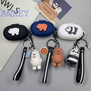 for Baseus Bowie WM03 Case Bear Protective Cute Cartoon Cover Bluetooth Earphone Shell Accessories TWS Headphone