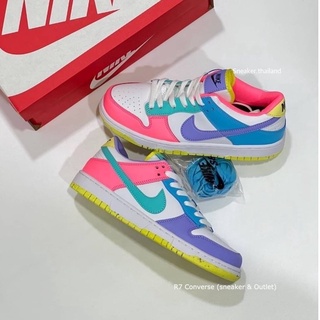 🚩 [เข้าใหม่] รองเท้า Dunk Low SE "Easter" Candy สีแคนดี้🍬 รองเท้าผ้าใบผู้หญิง สินค้าพร้อมกล่องใบเสร็จ รองเท้าลำลอง