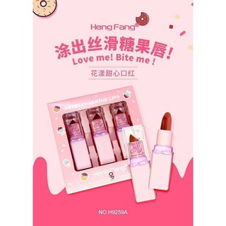 ลิปสติก Heng Fang 3เฉดสี เนื้อลิปแมท NO.H9259A