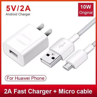 HUAWEI หัวชาร์จเร็ว 2.4A  Micro USB สายชาร์จข้อมูลใช้ได้กับอะแดปเตอร์ Huawei Y9 Y7 Y6 Y5 Pro Prime 2019 2018 Y6S nova 3i nova 2i