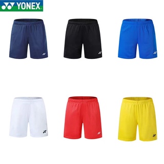 Yonex กางเกงขาสั้น สีพื้น แบบแห้งเร็ว เหมาะกับการวิ่งแบดมินตัน สําหรับผู้ชาย และผู้หญิง