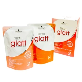 (แบบกล่อง) Schwarzkopf Strait Glatt ชวาร์สคอฟ ยืดผม แกลทท์ 120 ml.