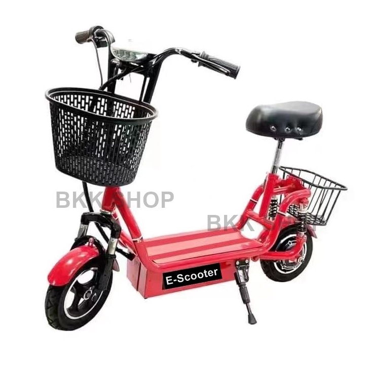 (ใหม่) สกู็ตเตอร์ไฟฟ้า Electric Scooter 24V ไฟหน้า LED E-Scooter ความจุของแบตเตอรี่ 24V20A-24/40A มอ