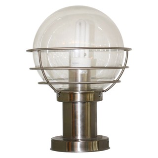 Lightmax โคมไฟหัวเสา 185/058  ทรงกลม สีเงิน ขนาด 23 x 30 ซม.