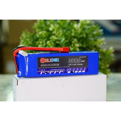 [แบตเตอรี่ 3เซล ] HELICOX  (T- PLUG) 3000mA/11.1V/30C