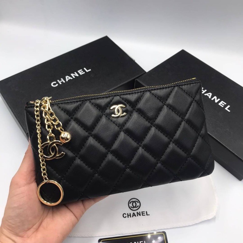 🔥🔥 กระเป๋าตังค์ Chanel 20cm   งาน Hi-end หนังแท้🔥🔥