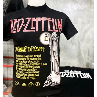 Led Zeppelin เสื้อยืดวงร็อค เสื้อวง เสื้อยืด เลทเซฟฟิน เสื้อวินเทจ LZ