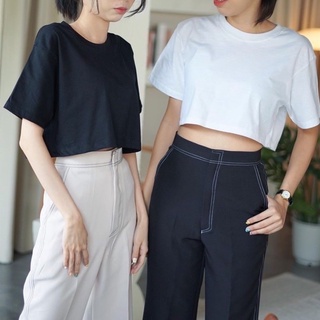 Nanta.T-Shirt crop เสื้อครอปทรงoversize