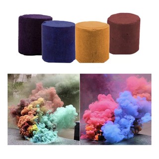 สโมก บอม นำเข้าHK Smoke Effect Round Bomb Stage Photography Party Toy Color Smoke Cake Show Prop