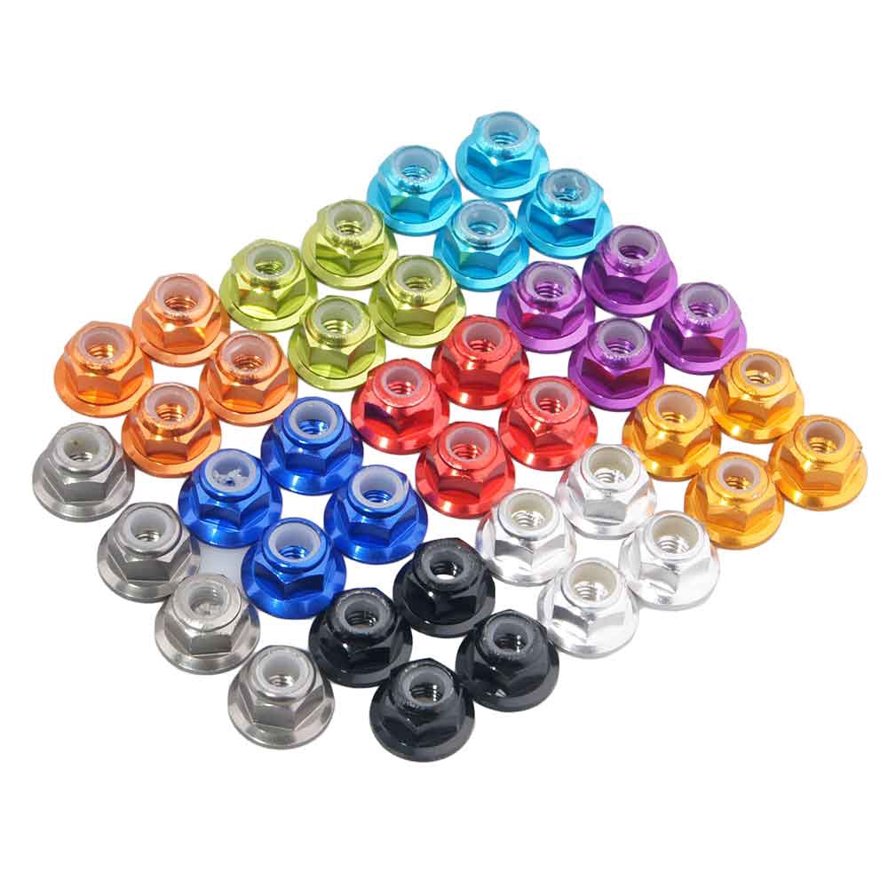 อาร์ซี 102049 122049 ( 02055 02190 ) อลูมิเนียมน็อตไนลอน M4 4PCS Fit HSP 1/10 รถ Buggy รถบรรทุก