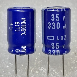Nippon Chemi-Con LXZ 330uf 35v capacitor ตัวเก็บประจุ คาปาซิเตอร์ ขนาด 10×16 mm