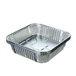 5 ชิ้น Aluminium Foil Container ถาดฟอยล์ ทรงกลม ขนาด 22x22x5cm ถาดฟรอยด์ถ้วยฟอยล์ใหญ่ ถ้วยฟอยT0821