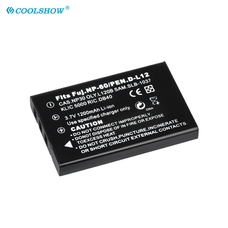 NP-60 FNP60 NP60 Battery 1200mAh for Fujifilm F50I F501 F401 F402 F410 ...