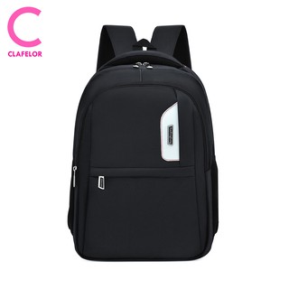 CLAFELOR-กระเป๋าสะพายหลัง กระเป๋าเป้ Unisex รุ่น LX-104B1 มีช่องใส่โน๊ตบุ๊ค สายปรับความยาวได้ พร้อมส่งจากไทย