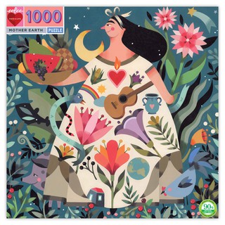 eeBoo  Mother Earth 1000 Pc Puzzle จิ๊กซอว์รูปแม่พระธรณี แบบ 1000 ชิ้น