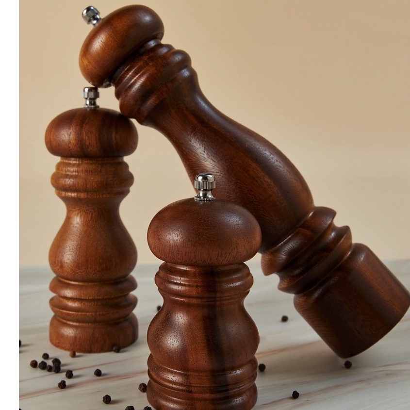 BILLI DESIGN [PEPPER GRINDER] กระปุกบดพริกไทยไม้จามจุรี