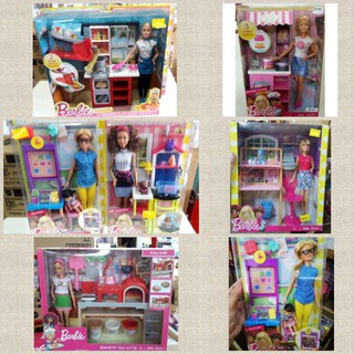 Barbie set ตุ๊กตา​บาร์​บี้​เซตพร้อมเฟอร์​ร้านค้า