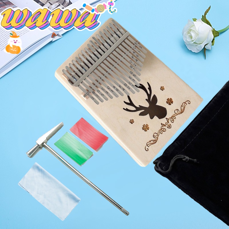 ส่งไวจากไทย✨คาลิมบ้า เครื่องดนตรีKalimba แบบพกพา Kalimba นิ้วหัวแม่มือเปียโน 17 นิ้วที่สำคัญเปียโน พร้อมกล่อง เครื่องดนต - รูปที่ 3