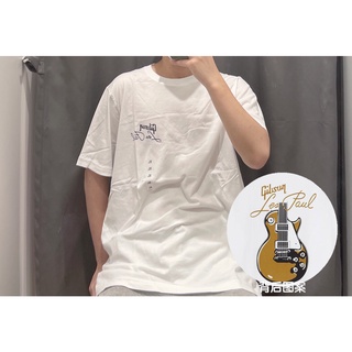 Uniqlo เสื้อยืด พิมพ์ลาย Gibson Guitar Gibson Guitar สําหรับผู้ชาย และผู้หญิง 434381