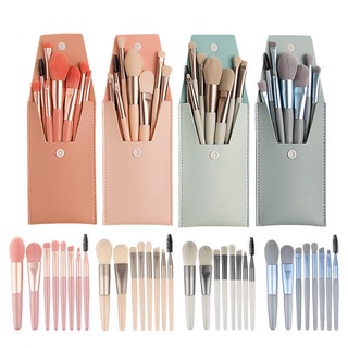 8Pcs Portable Soft Makeup Brushes Set