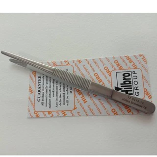 ฟอร์เซป ปากคีบสแตนเลส แบบไม่มีเขี้ยว THUMB DRESSING FORCEP SERRATED STR ยี่ห้อ HILBRO (ฮิลโบร)