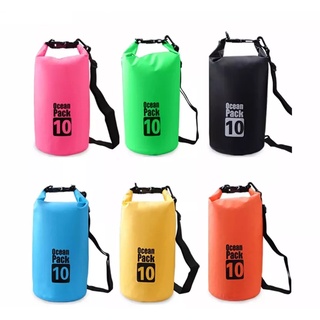 Ocean Pack 10L 6colors กระเป๋ากันน้ำขนาด10ลิตร มี6สีให้เลือก Ocean Pack 10L waterproof bag (with 6 colors for choosing)