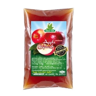 เนเจอร์เทส น้ำแอปเปิ้ล แบบถุง น้ำแอปเปิ้ลเข้มข้น 40% ขนาด 1 กก. (Apple Fruit base preparation)