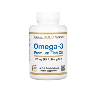[พร้อมส่ง/100softgels/Exp.07/2024] 🇺🇸California Gold Nutrition ~ น้ำมันปลา Omega-3 , Premium Fish Oil
