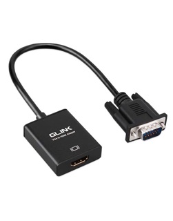 VGA to เอชดีเอ็มไอ with Audio- Glink GL-009 วีจีเอ (M) TO เอชดีเอ็มไอF) + Audio Output